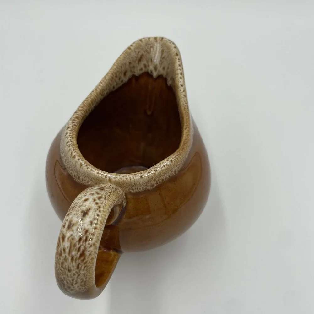 VTG McCOY USA Brown Speckled Drip‎ Glaze 3.5
